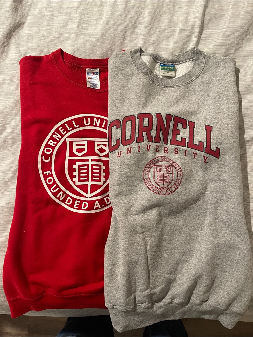 Jerzees Kids Cornell Sweatshirt Duo in Red & Gray